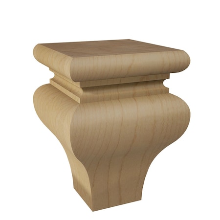 Designs Of Distinction Square Tulip Bun Foot - Alder 01706065AL1